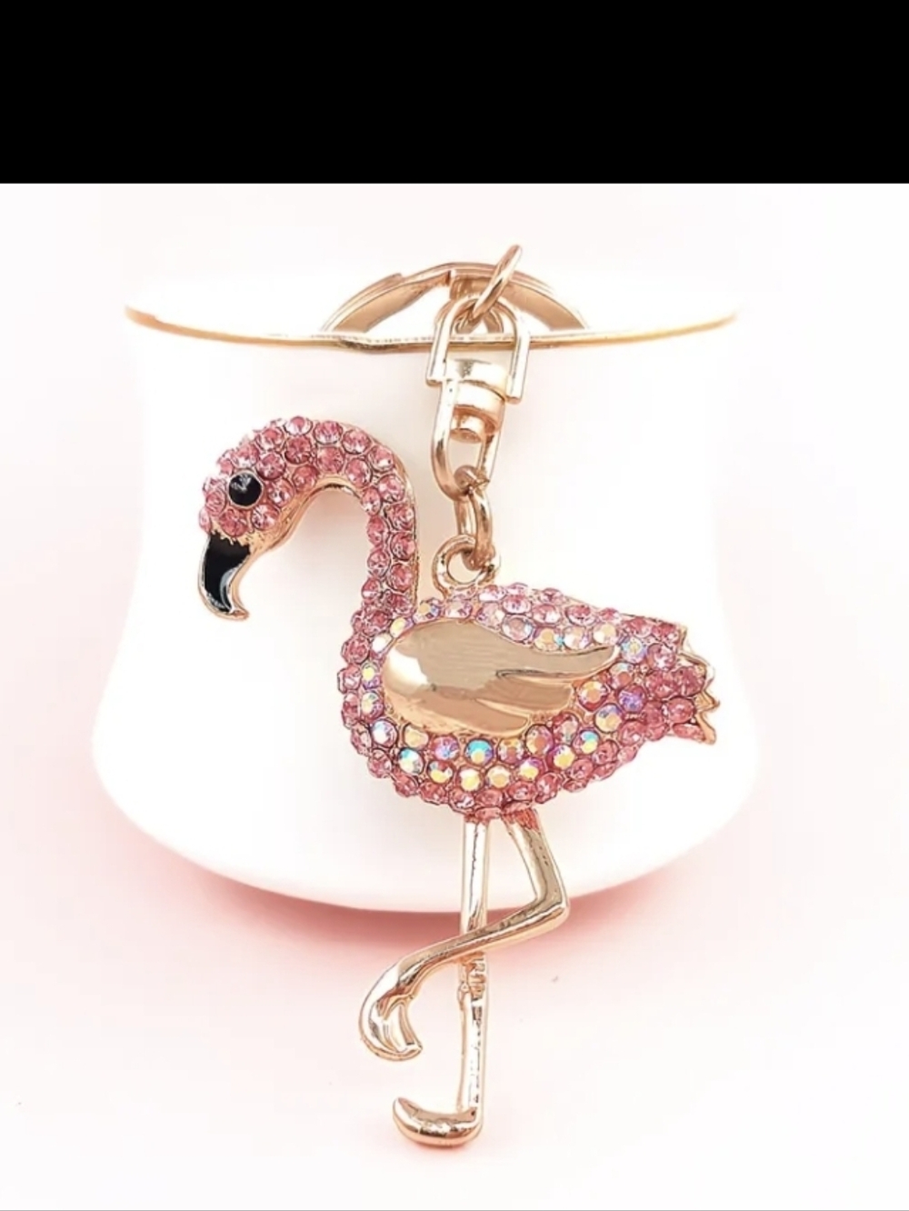 Flamingo Bag Charm/ Keychain New